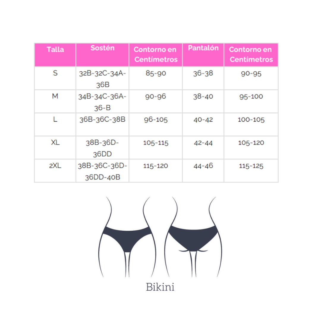 Bikini tiro alto top vuelos Maorí J colores-2