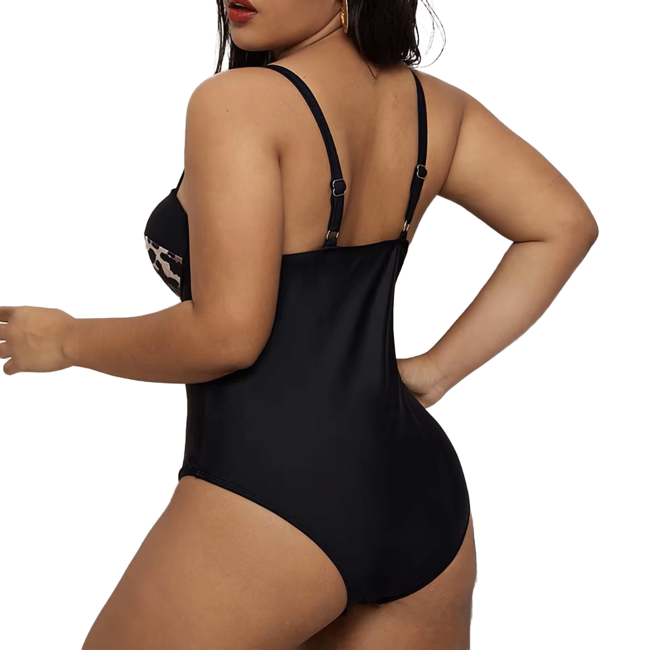 Traje de baño entero mujer copa Animal print-1