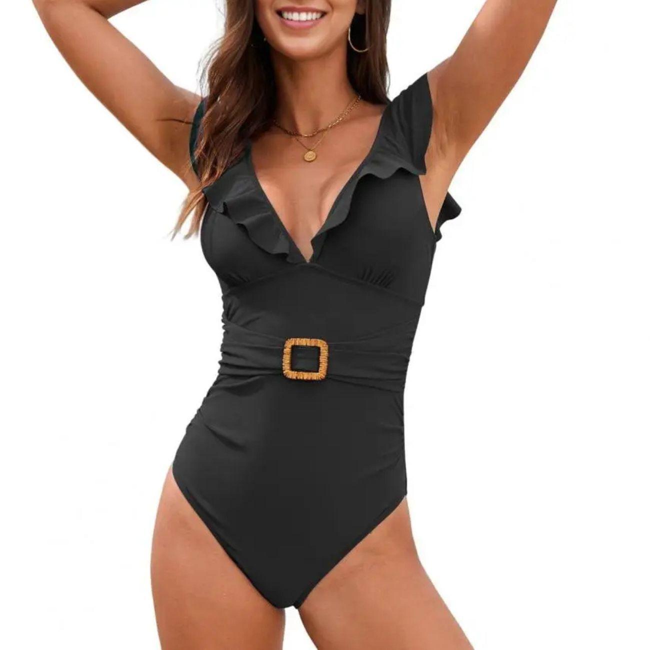 Traje de baño Antonia vuelos Negro-2