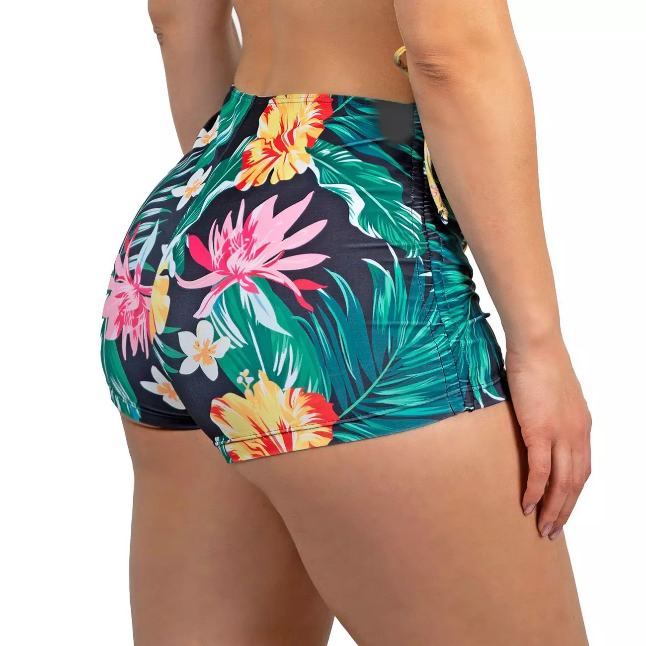 Short traje de baño mujer tiro alto straps estampado-1
