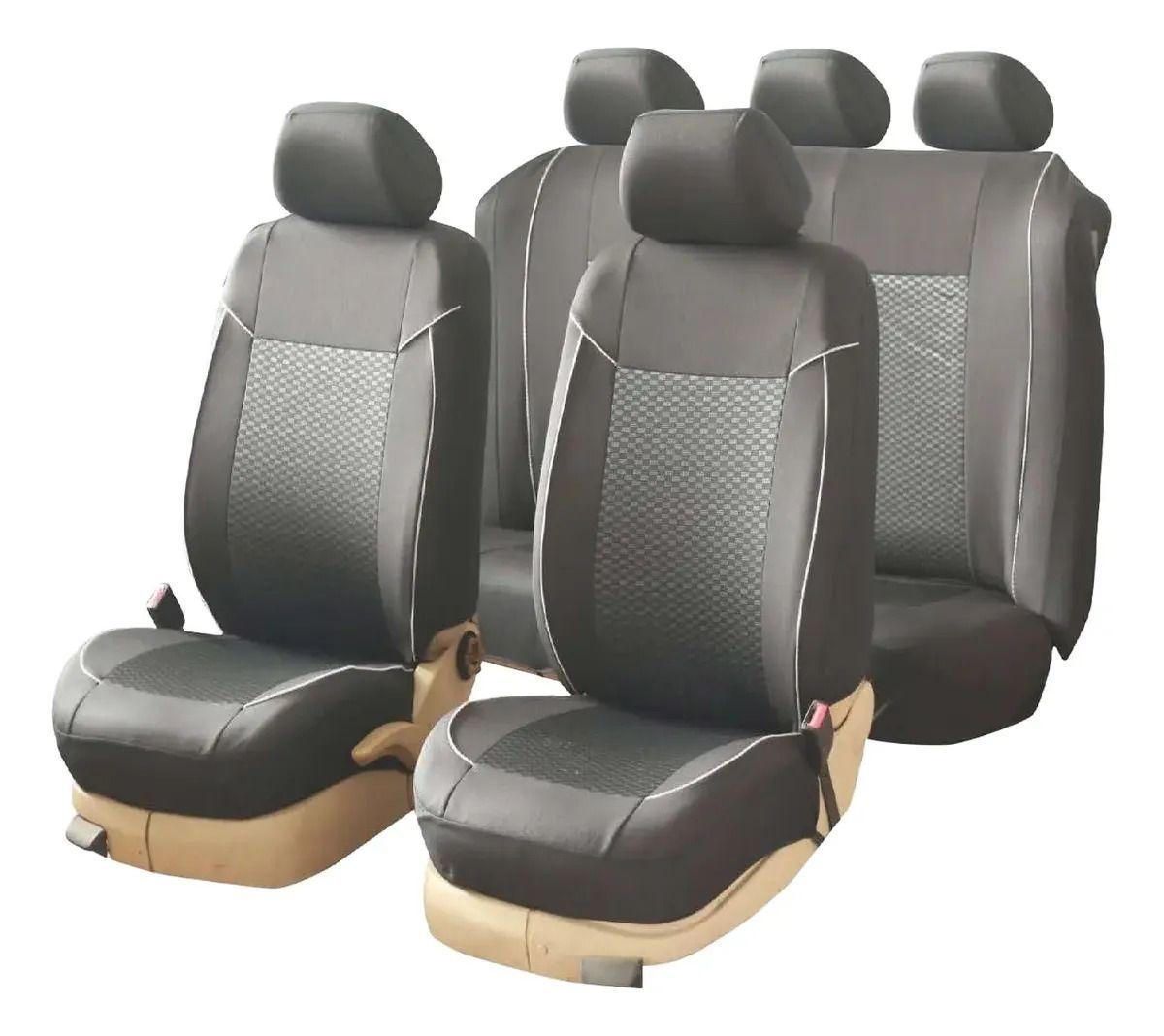 Funda Renew Tela 10 Pcs Camioneta Universal Gris-2