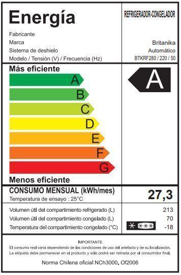 REFRIGERADOR GALANZ  280 LTS INOX-3