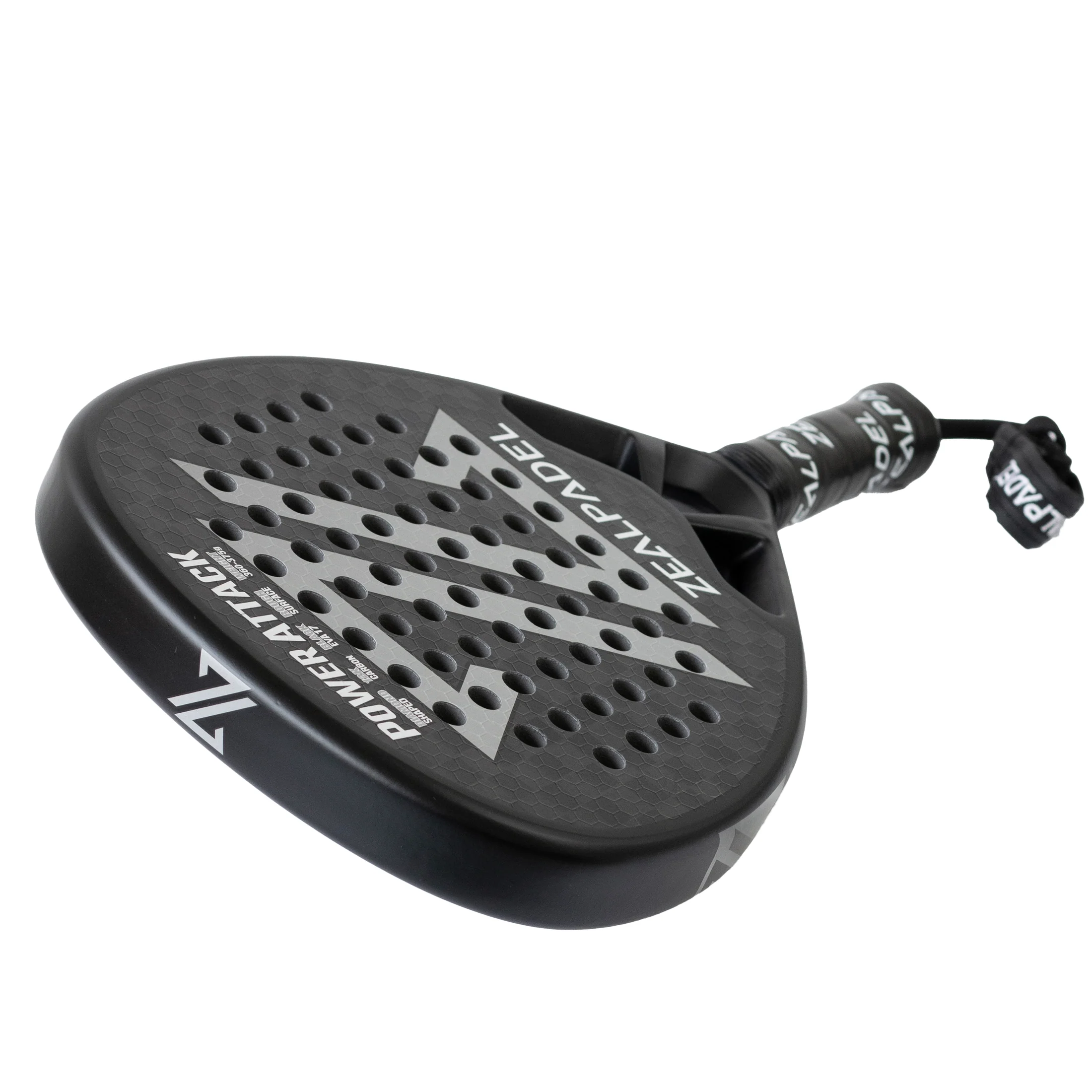 Pala Padel Zealpadel Power Attack Full Carbono+ Funda Regalo-2