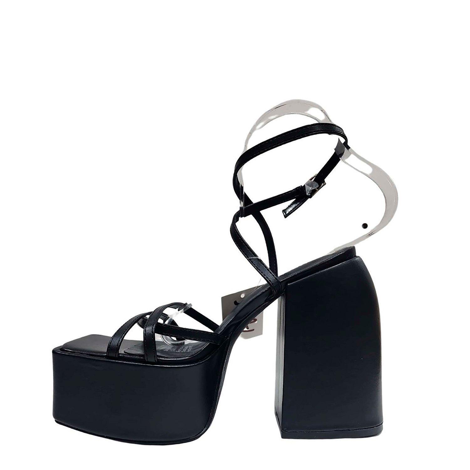 Tacones Con Plataforma Correa Al Tobillo-2