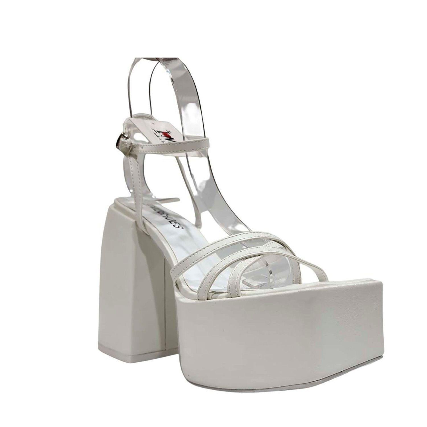 Tacones Con Plataforma Correa Al Tobillo-0