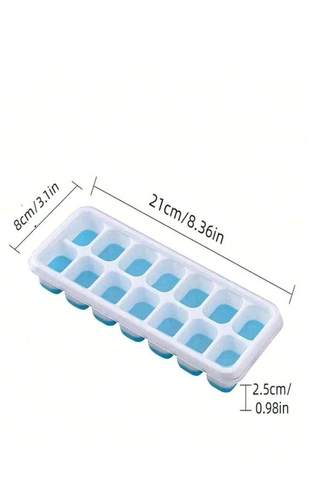 Pack 2 Moldes De Cubitos De Hielo De Silicona Suave-2