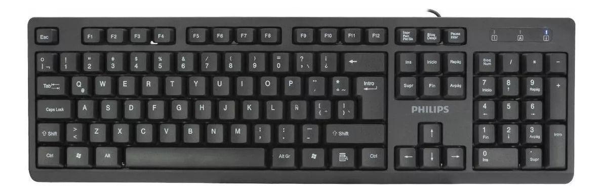 Teclado Alámbrico Spk6234 Philips-1