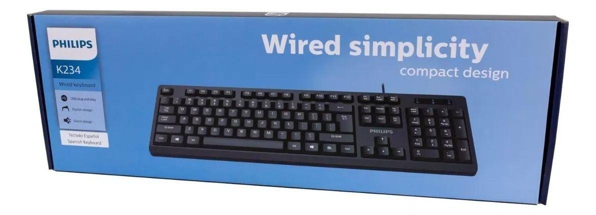 Teclado Alámbrico Spk6234 Philips-3