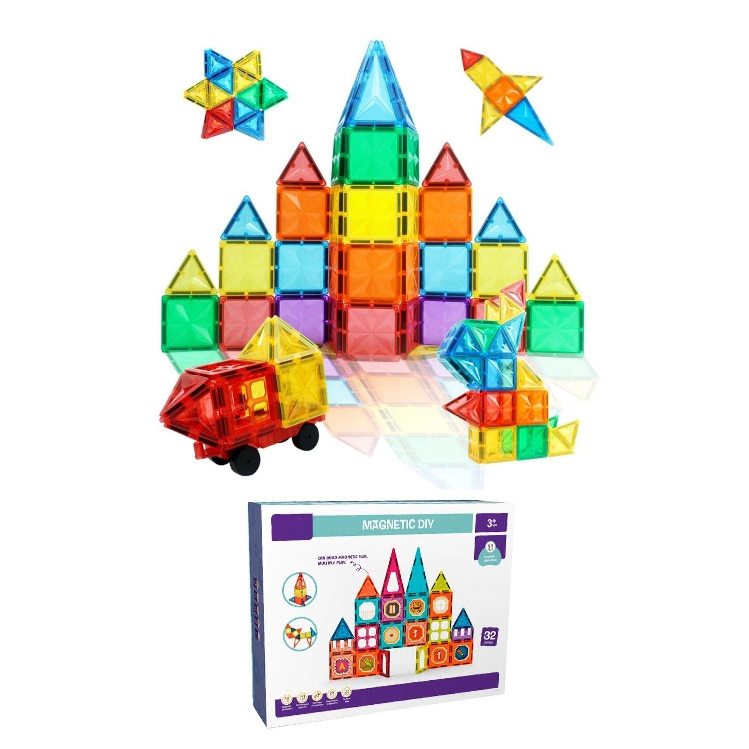 Set De Bloques Magneticos 32 Piezas-2
