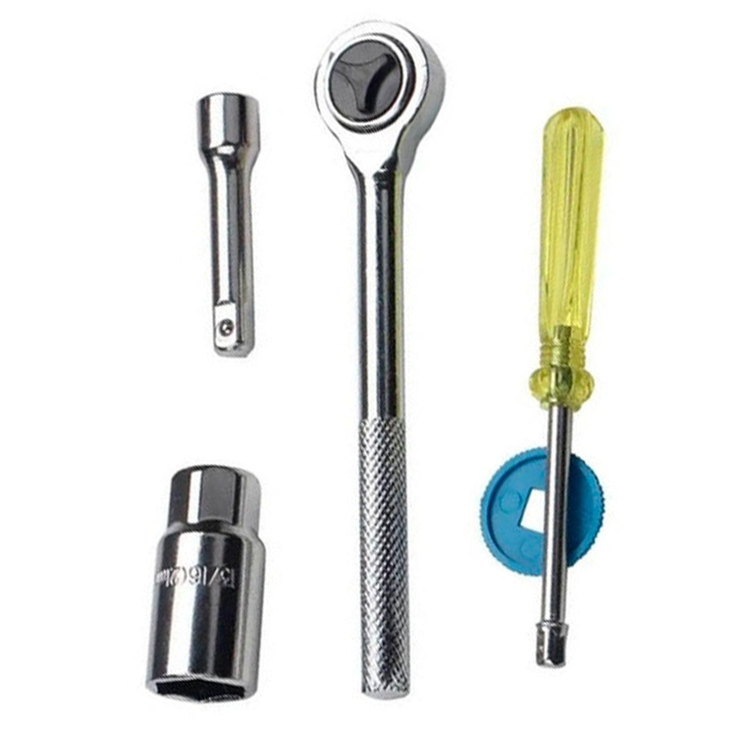 Juego Dado 40 Pcs 1/4-3/8 Chicharra Bici Moto Auto-2