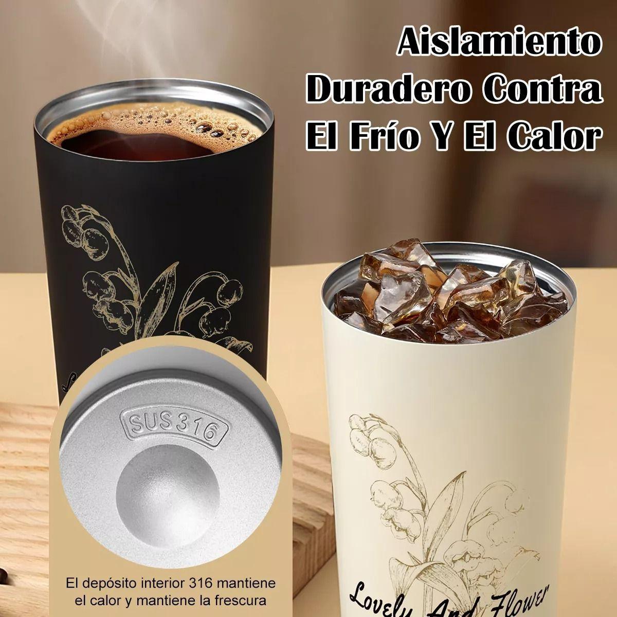 Termo Para Cafe Mug Vaso Termico 530ml Sellable Inoxidable Negro-7