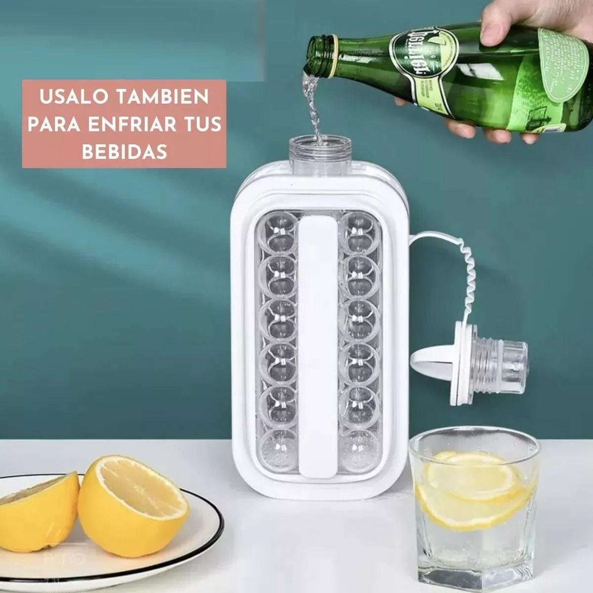 Hielera Cubetera Molde Para Hielo Botella De 17 Esferas-2