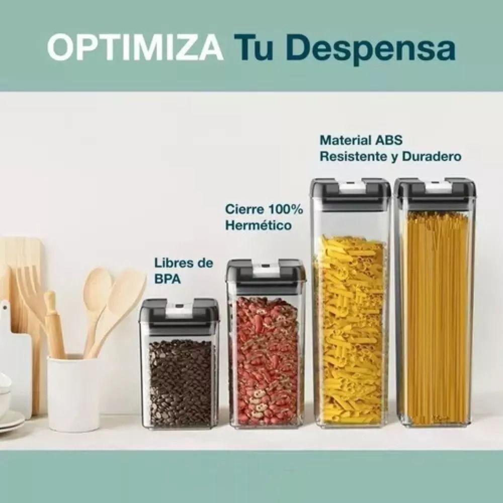 Set De 7 Contenedores Herméticos Cierre Facil-2