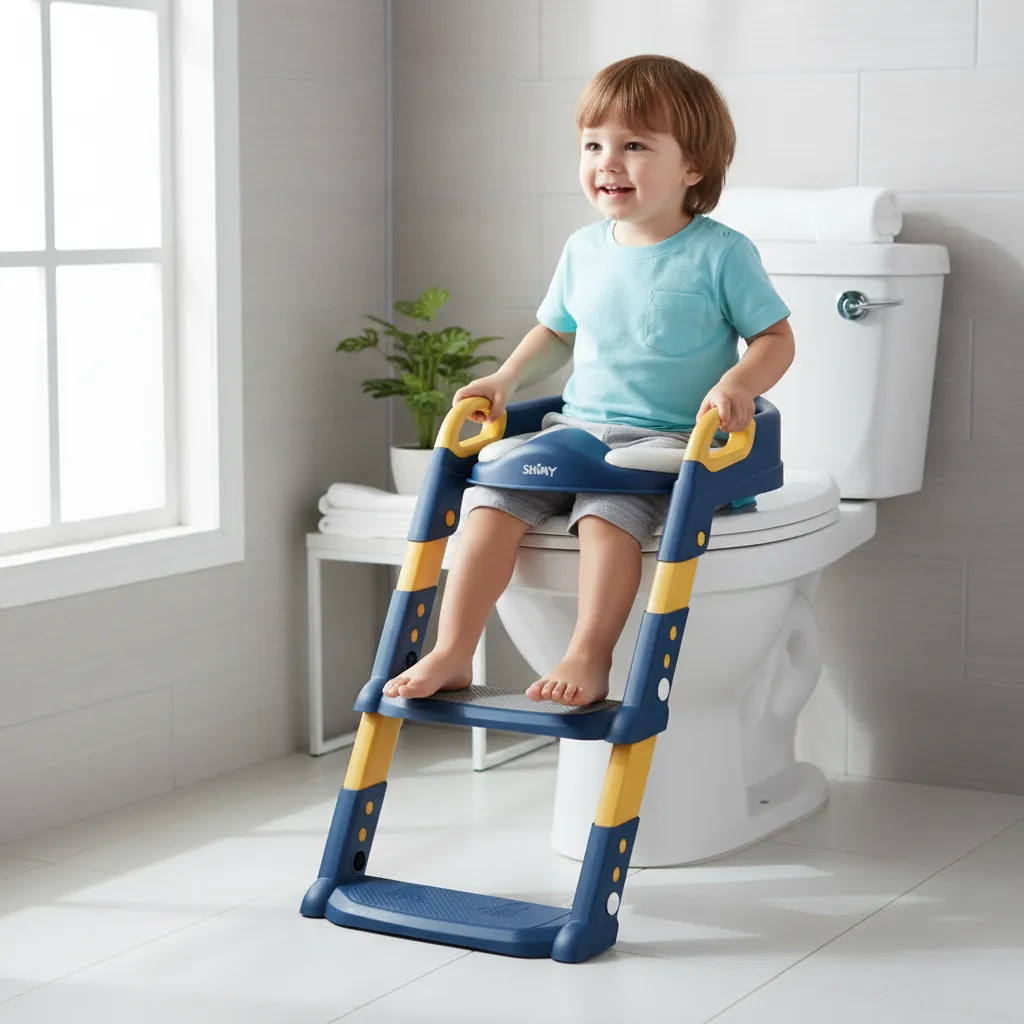 Asiento Entrenador Ni a Ni o Con Escalera Plegable 2 5 A os-4