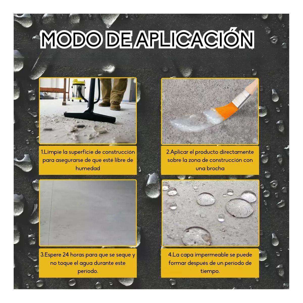 Tapagotera Sellador Impermeabilizante Líquido 300g-5