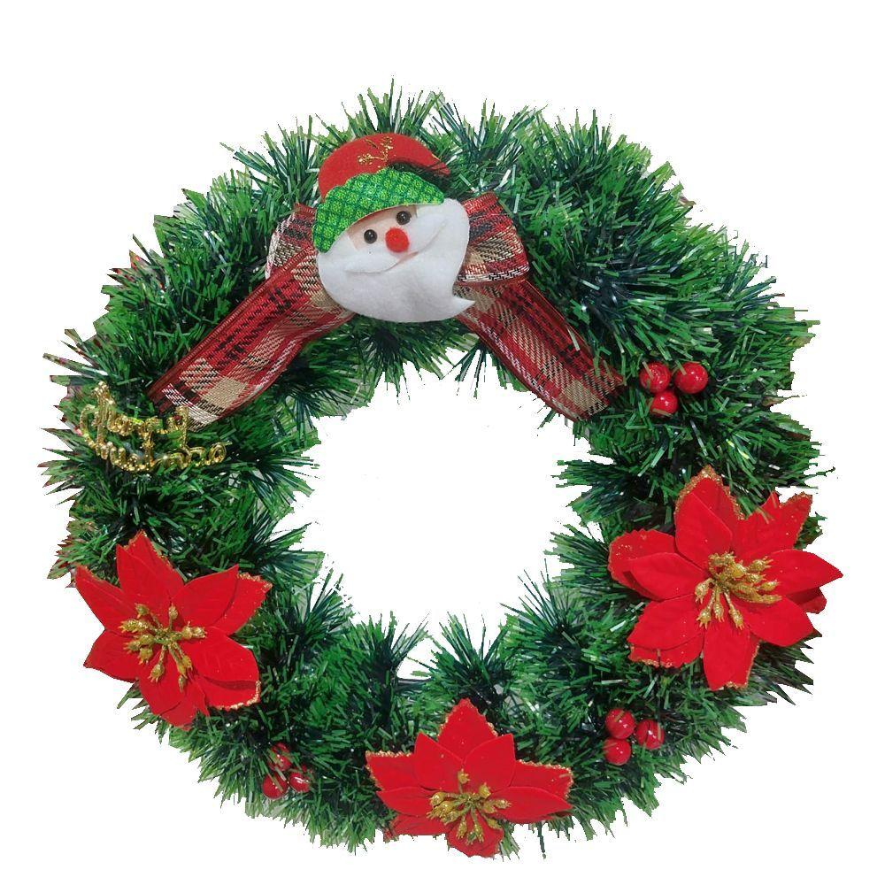 Adorno Navideño Corona Navidad Adorno Puerta 35 Cms Diseño 1-0