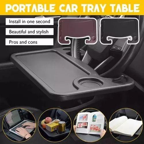 Mesa Bandeja Para Volante De Auto Comida Escritorio Premium-3