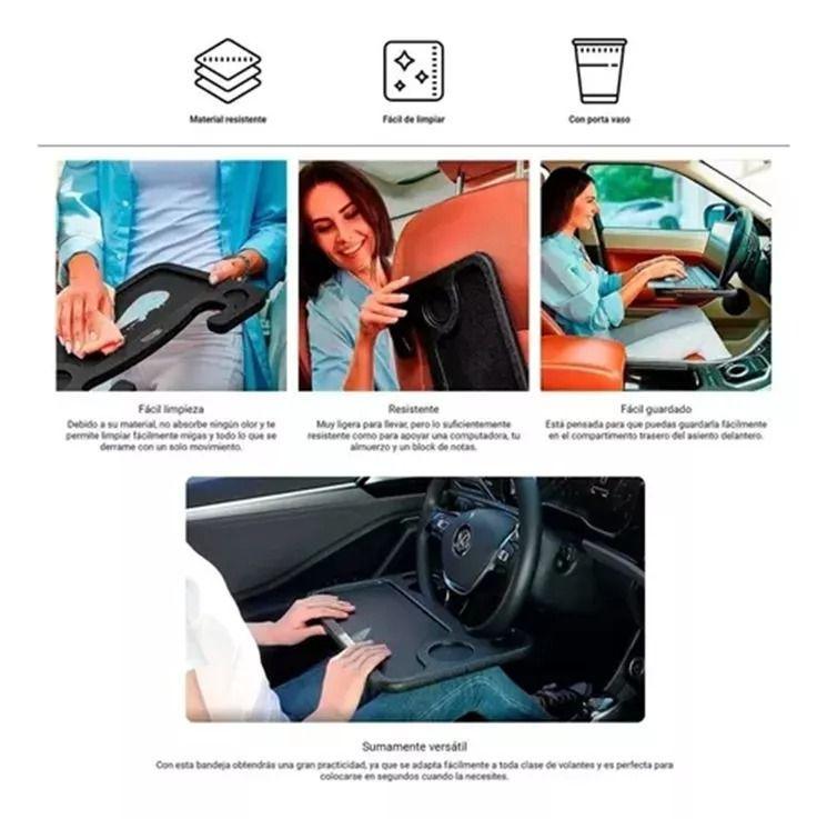 Mesa Bandeja Para Volante De Auto Comida Escritorio Premium-4