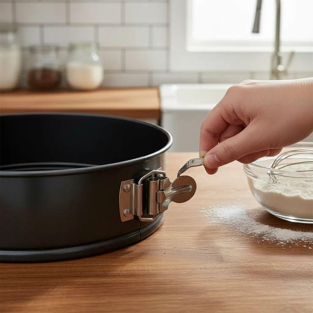 Pack 3 Moldes Desmontable Tortas Acero Antiadherente Negro-4