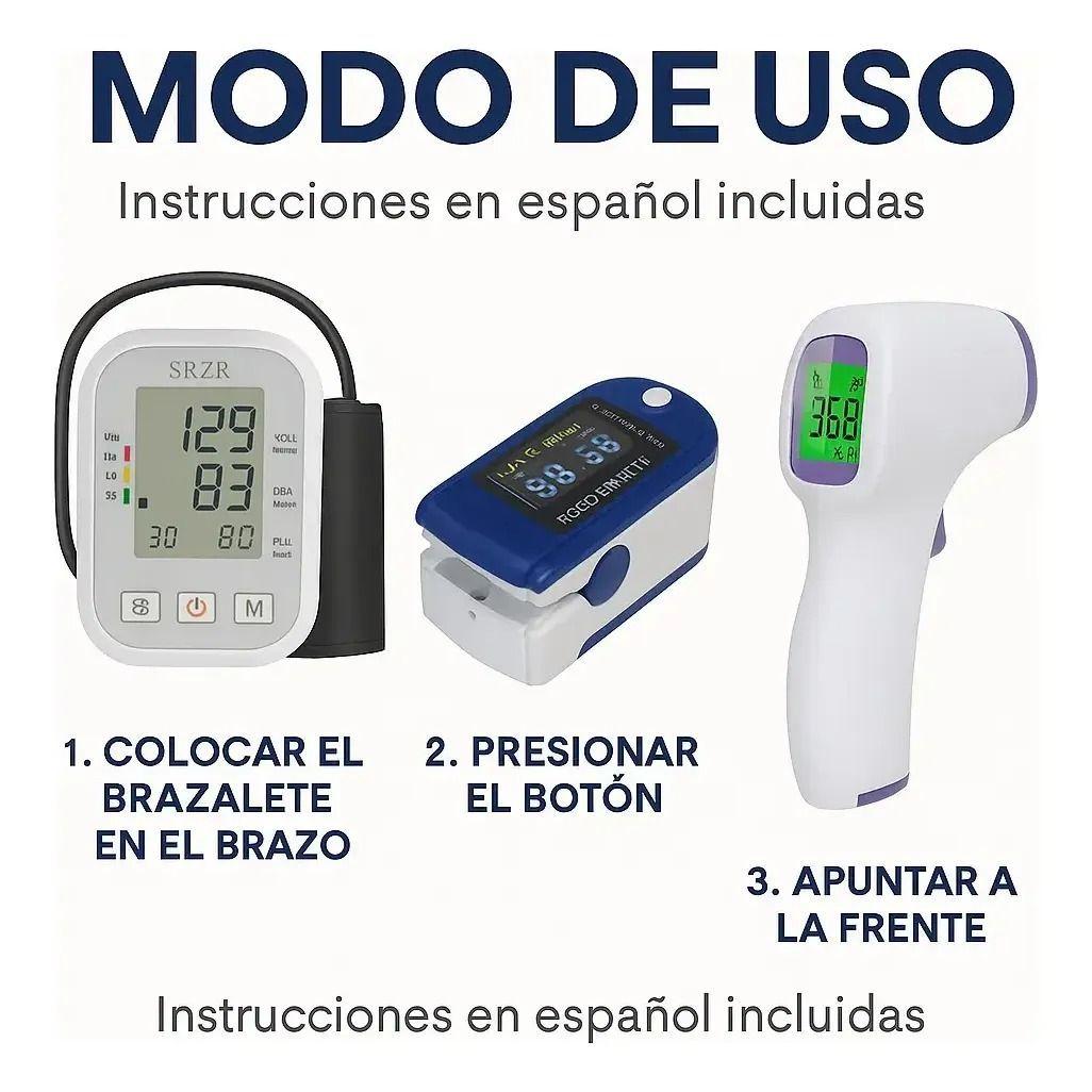 Toma Presion De Brazo Oximetro Termometro-4