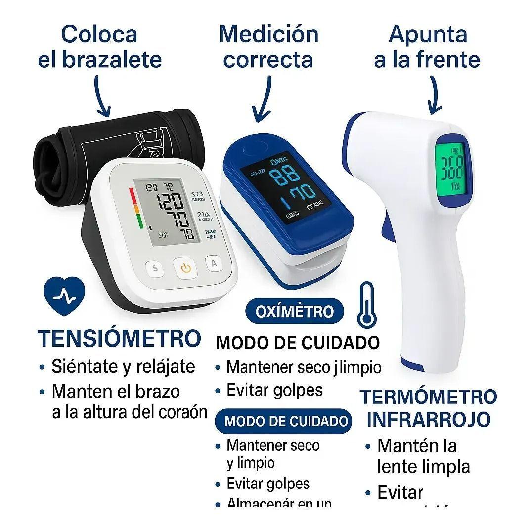 Toma Presion De Brazo Oximetro Termometro-5