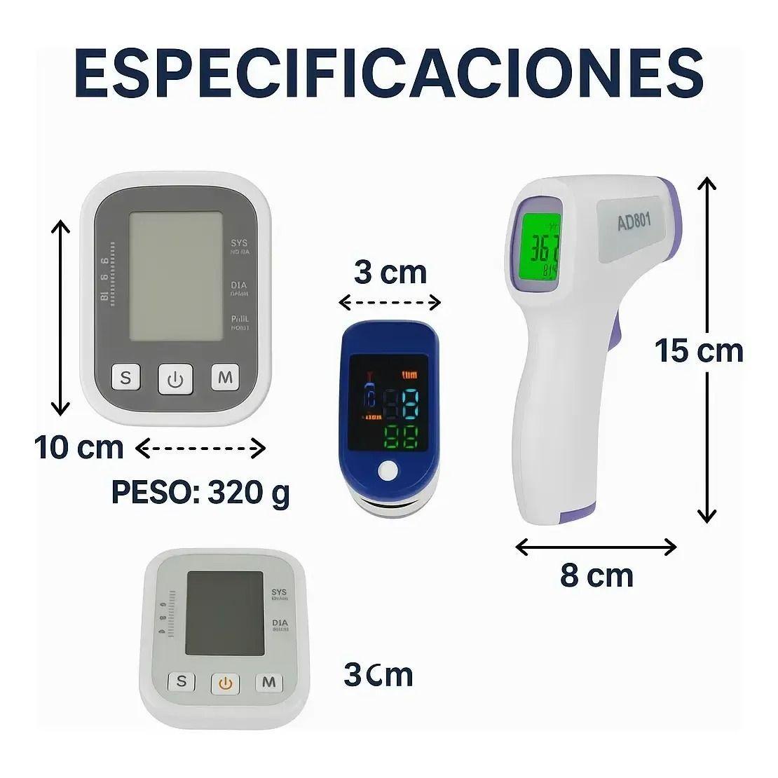 Toma Presion De Brazo Oximetro Termometro-6