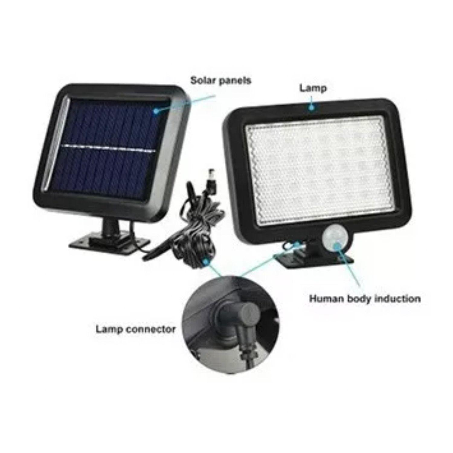Lámpara Solar Led Con Sensor De Movimiento Panel Solar-2