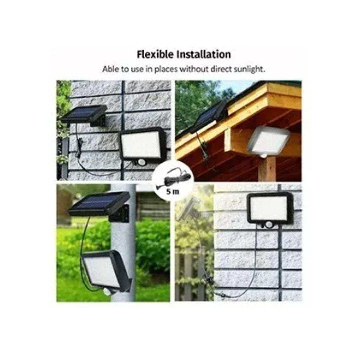 Lámpara Solar Led Con Sensor De Movimiento Panel Solar-3