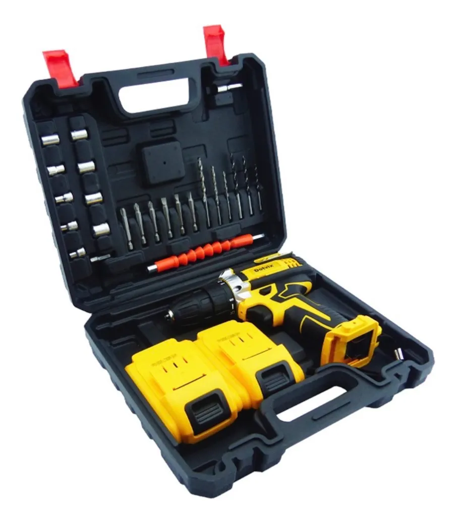 Taladro Recargable 36 Volt Dotvix 2 Bater a Amarillo 50 hz Amarillo 50-3