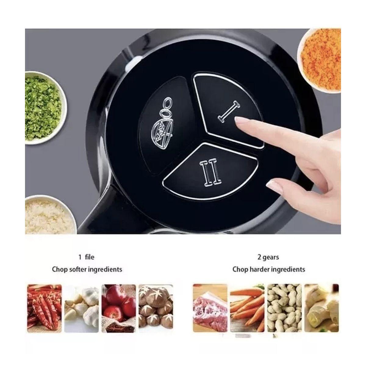 Picador Moledor 3 Litros Eléctrico De Carnes Y Verduras-4