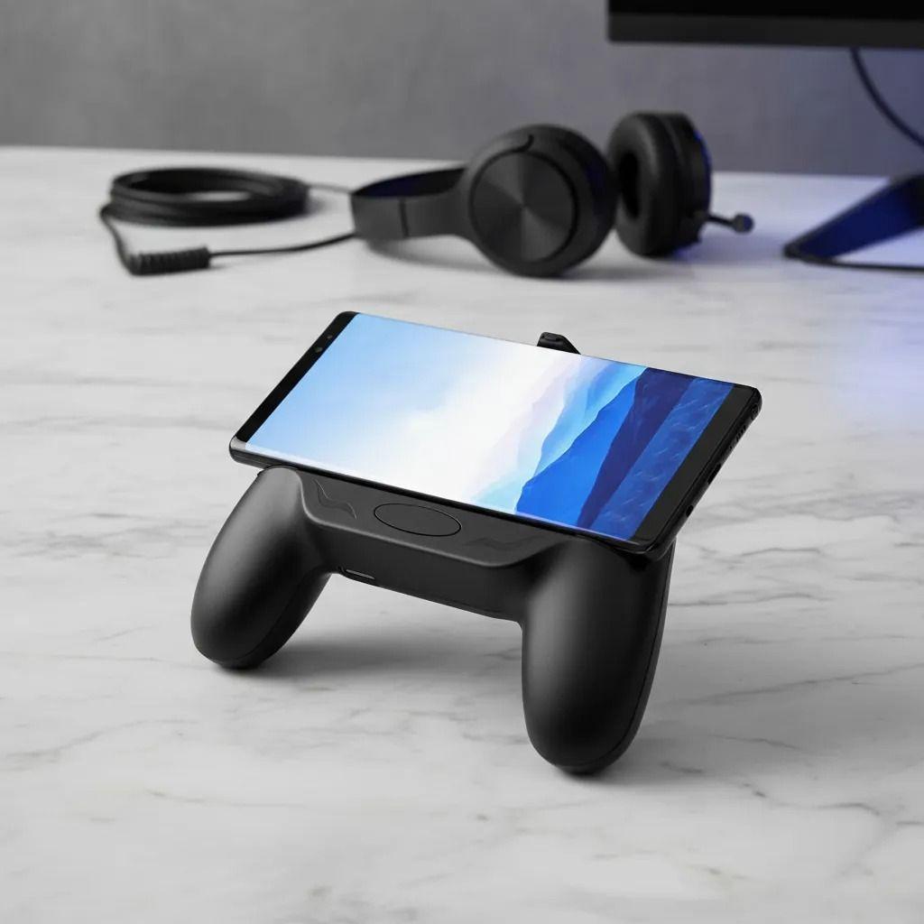 Soporte Para Celular Tipo Joystick 2 Ventiladores Negro-3