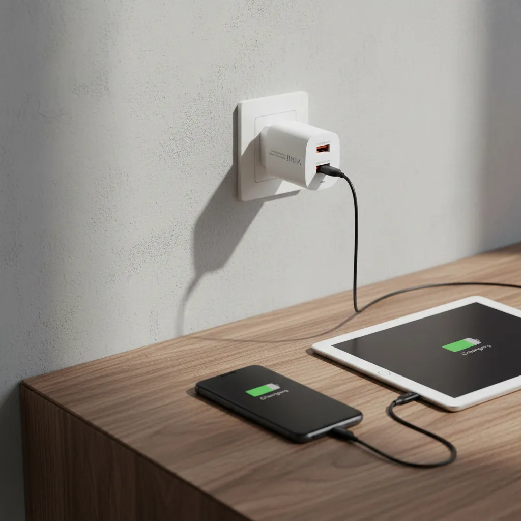 Cargador Usb Dual De Celular Carga R pida Cable C-4