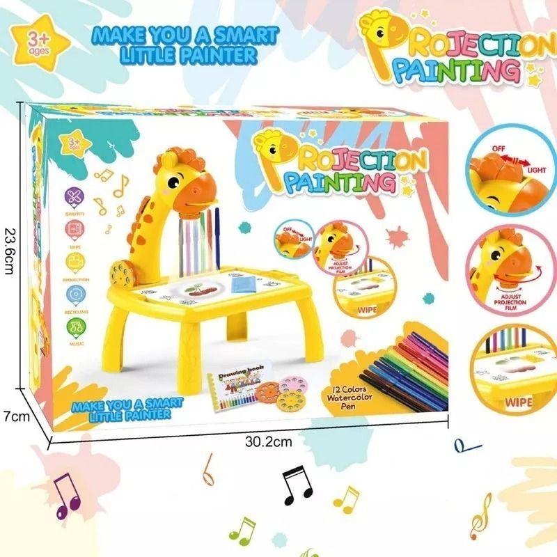 Mesa Proyector De Dibujo Led Didáctico Pizarra Mágica Jirafa-7
