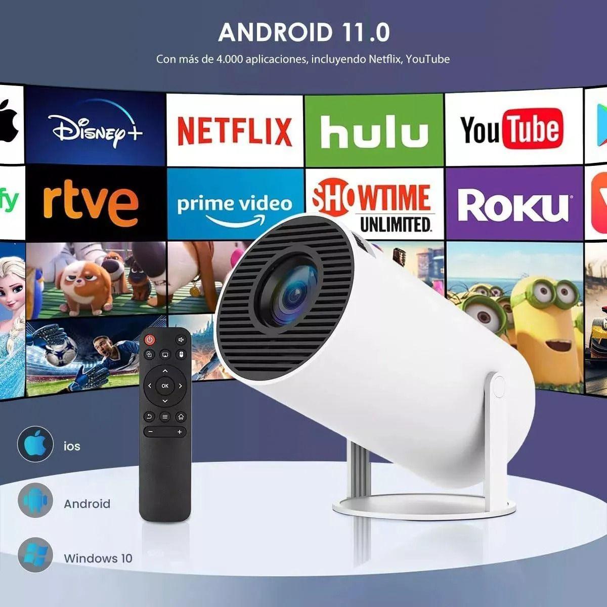 Proyector Portátil Mini Hy300pro Ultra Hd 4k Wifi Bluetooth-3