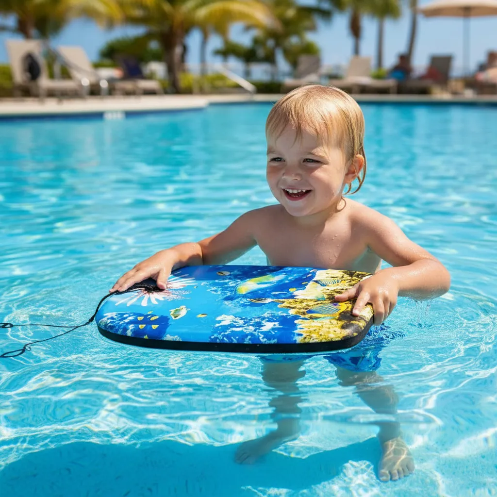 Tabla Flotadaora Natación Infantil 66x 46x 5 Cms-5