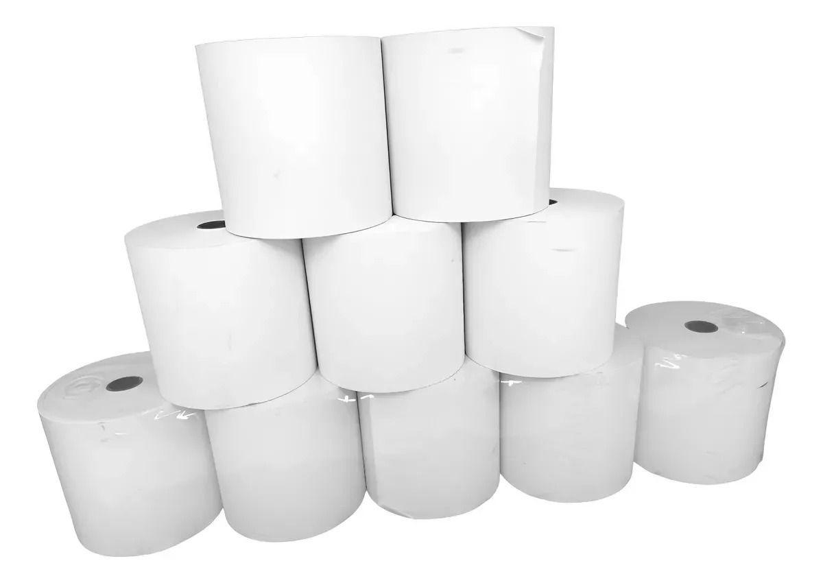 10 Rollos Papel Térmicos 80x80 Mm-2
