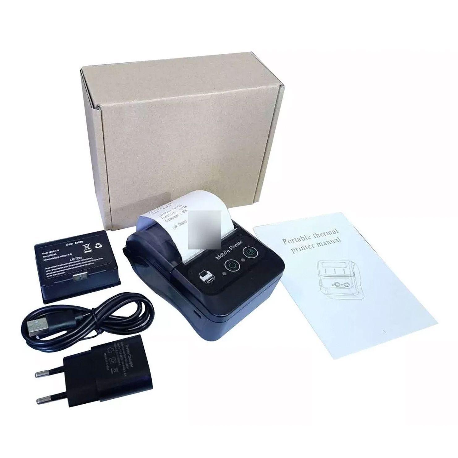 Mini Impresora Térmica Bluetooth Portátil 58mm-3