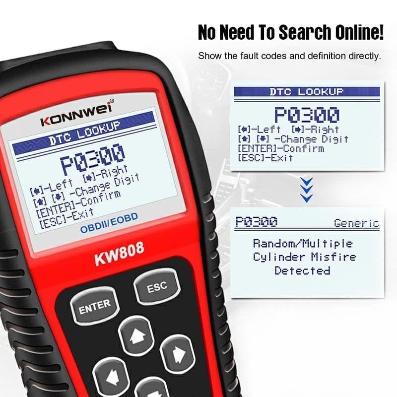 Escáner Automotriz Obd2 Multifuncional Con Pantalla Lcd-3