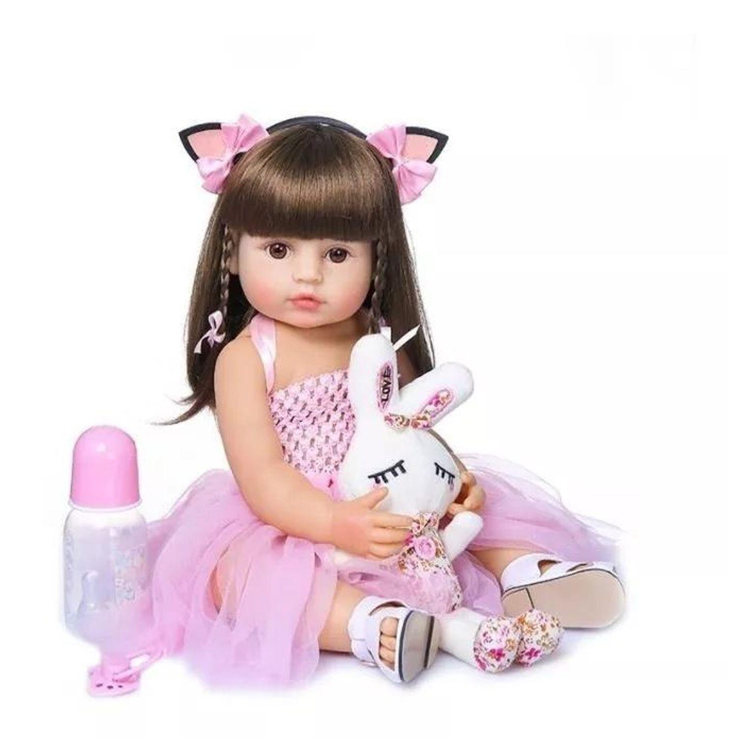 Muñeca Reborn Bebé Realista De Silicona 55cm-2