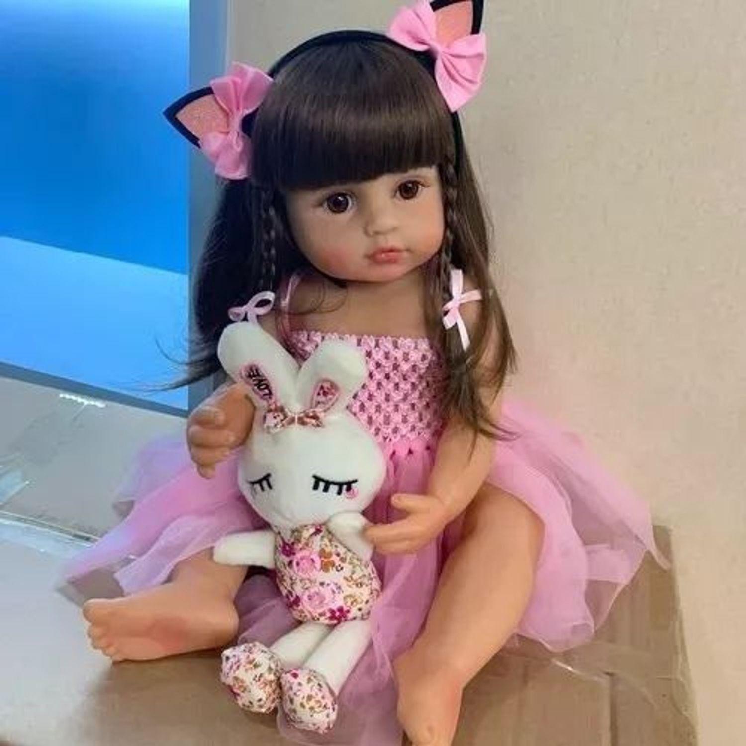 Muñeca Reborn Bebé Realista De Silicona 55cm-4