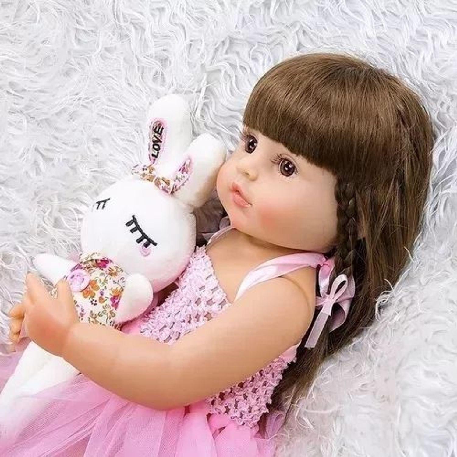 Muñeca Reborn Bebé Realista De Silicona 55cm-6
