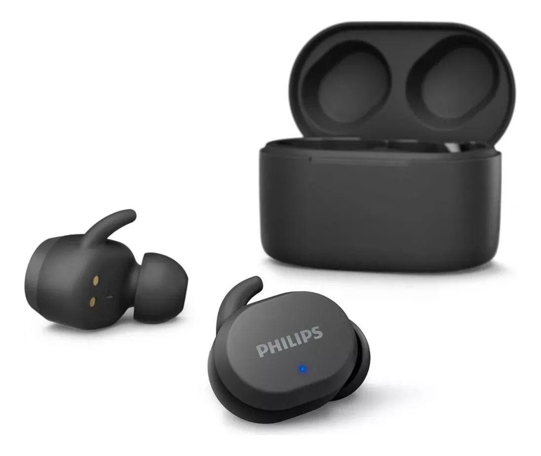 Audífono Bluetooth Philips Tat3216 Color Negro Luz Blanco-1