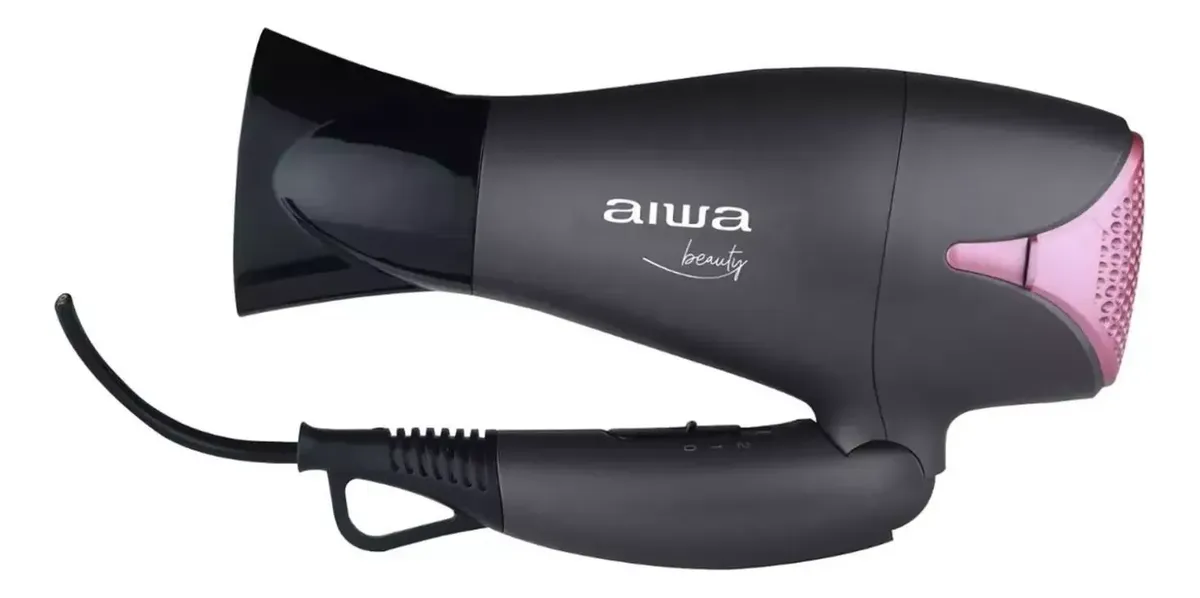 Secador De Pelo Cabello 1800w 2n 2v Gris Aw thd1839 Aiwa Negro-3