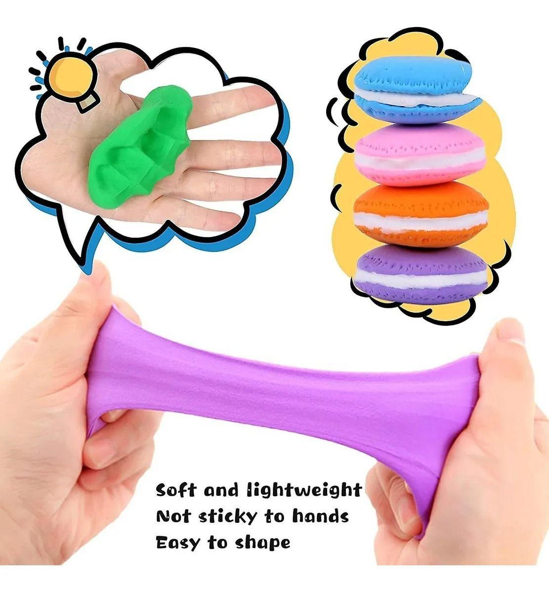 12 Masitas Moldeable 10grs Goma Eva Slime + Estecas-7