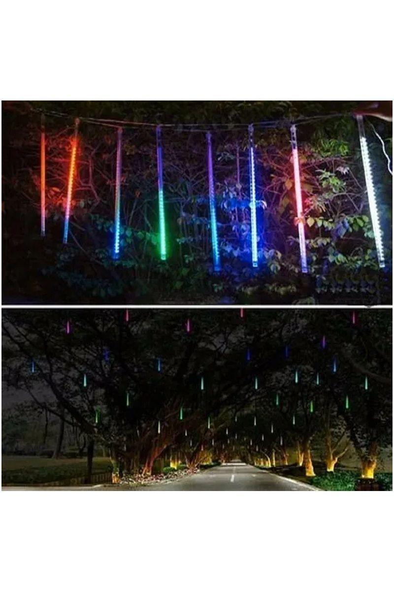 Guirnalda Lluvia Meteoro Multicolor Luces Led-3