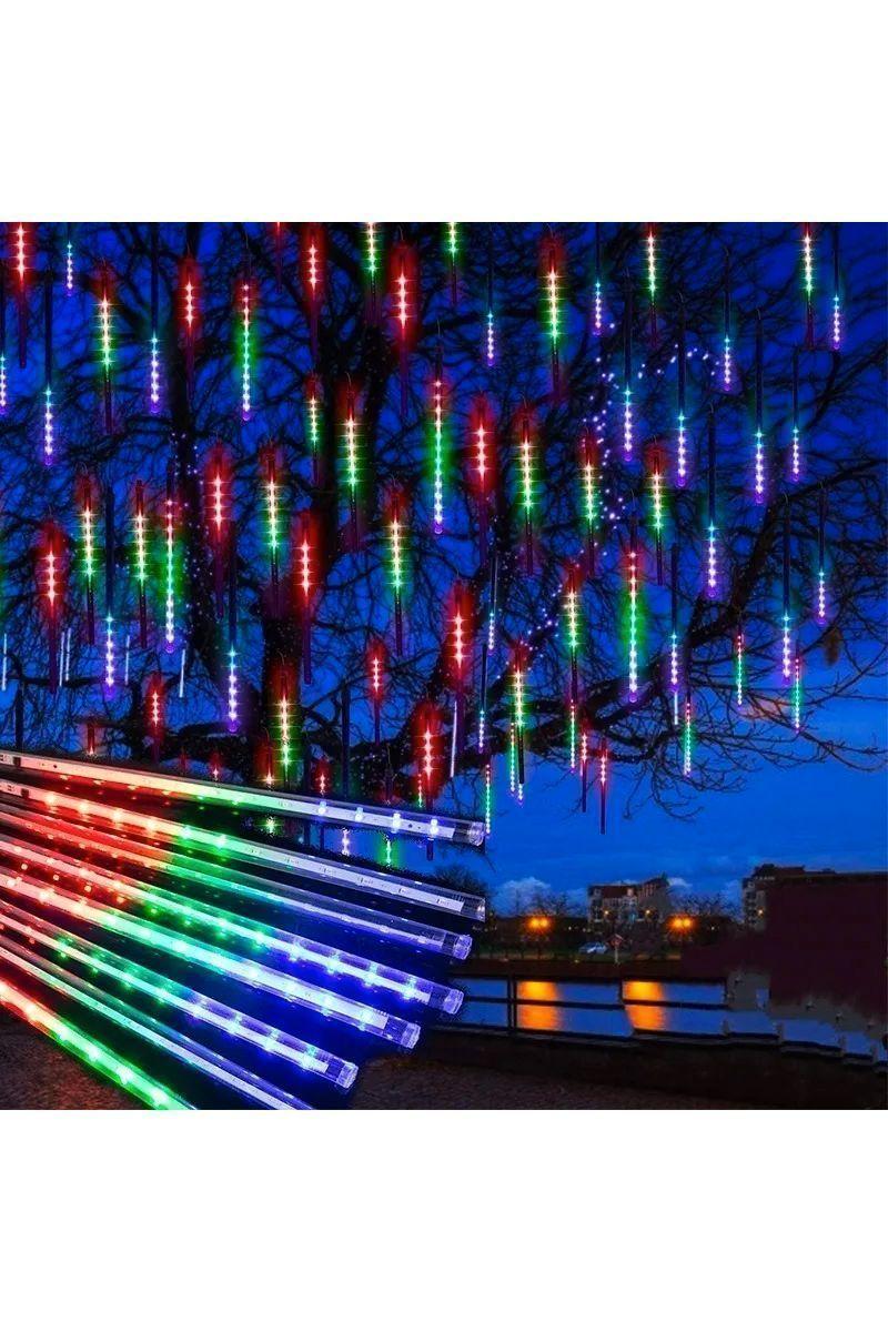 Guirnalda Lluvia Meteoro Multicolor Luces Led-4