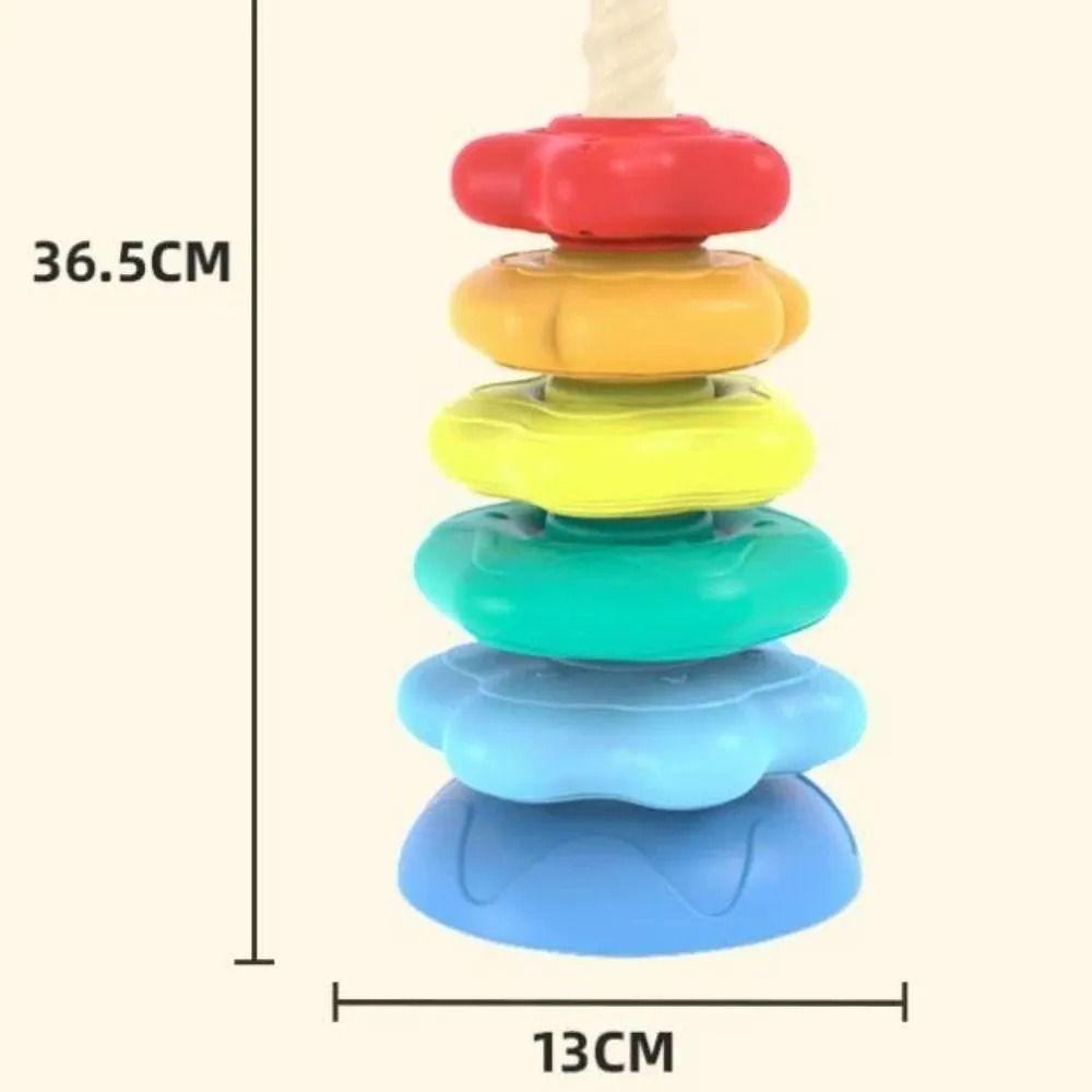 Torre Arcoiris Apilable Giratoria Para Ninos-1