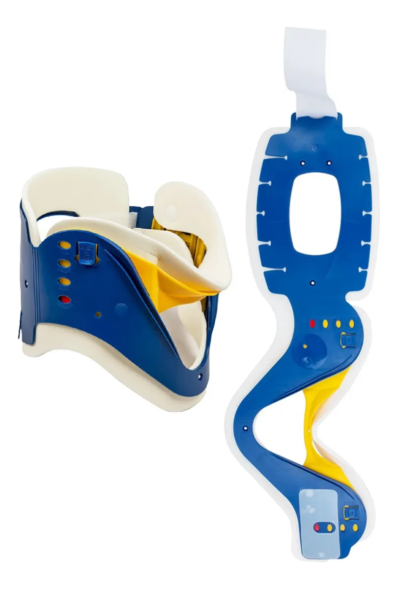 Collar n Cervical Adulto Tama o Grande Ortop dico Cuello Azul M-3