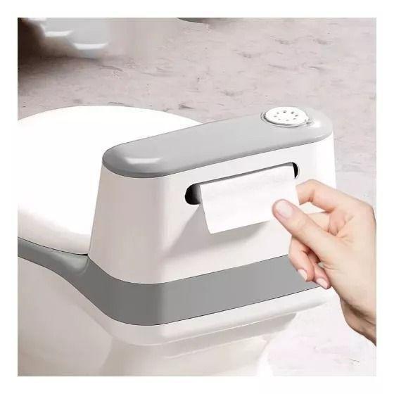 Pelela Urinario Asiento Baño Niños 1-6 Años Pelela Musical Gris-2