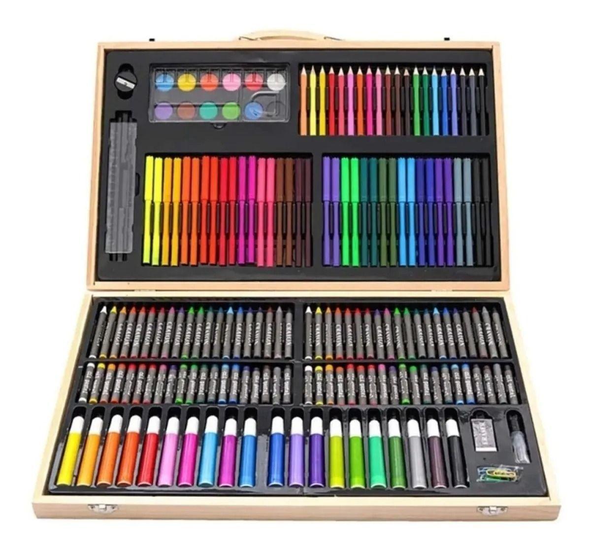 Set De Dibujo Y Pintura, Lápices Y Accesorios 180 Piezas-4